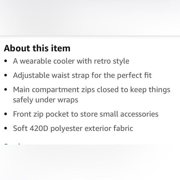 Brand New insulated IGLOO Retro Style Cooler Fanny Pack Bag 38” Waist Strap - Picture 6 of 8